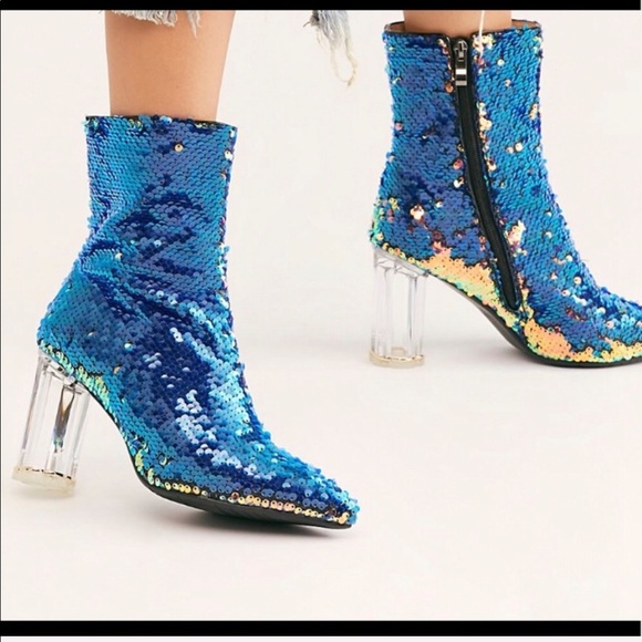 Free People sequin booties - Picture 3 of 4